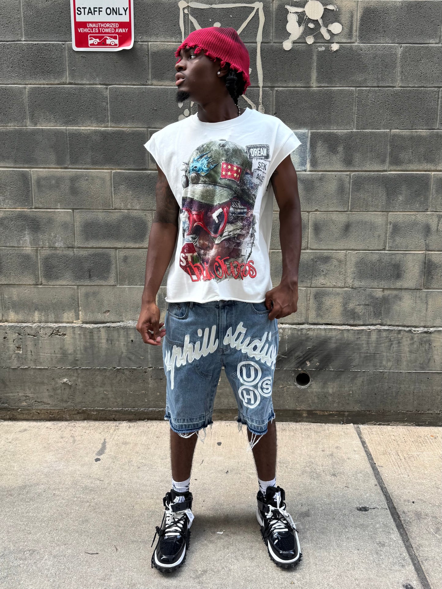 SOLDIER CUTOFF TEE